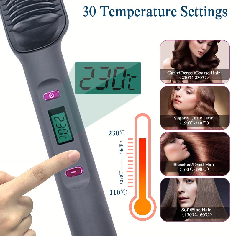 SHOBURAC ELECTRIC HEATED STRAIGHTENING BRUSH