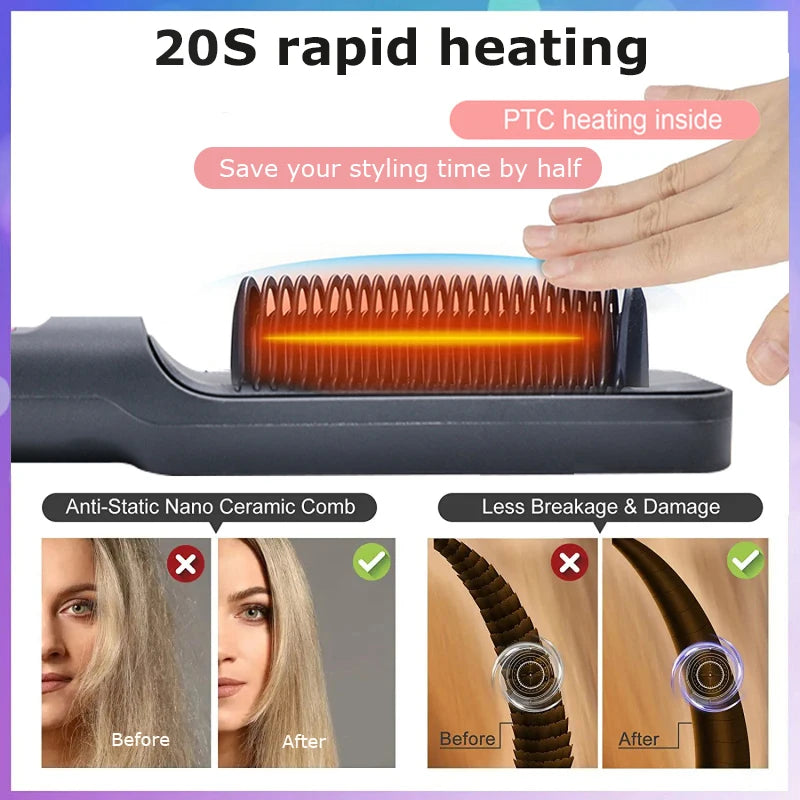 SHOBURAC ELECTRIC HEATED STRAIGHTENING BRUSH